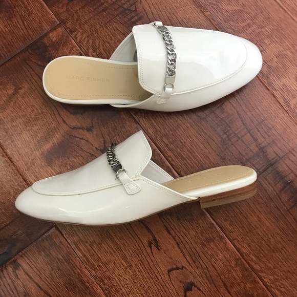 Marc Fisher Shoes - Marc Fisher White Mules